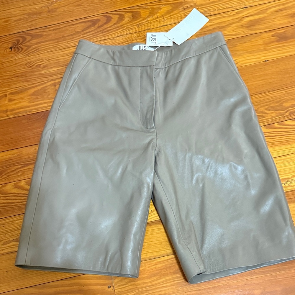 Just Leather Bermudas,nwt